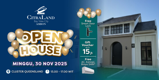 Open House Rumah dekat Teluk Ambon